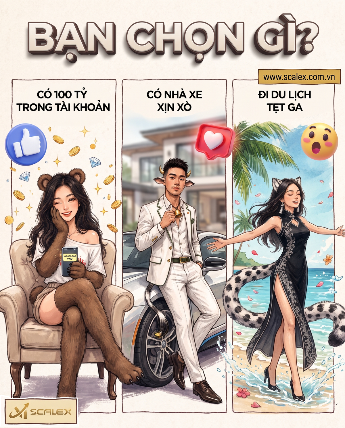 Cũng khó chọn à nha